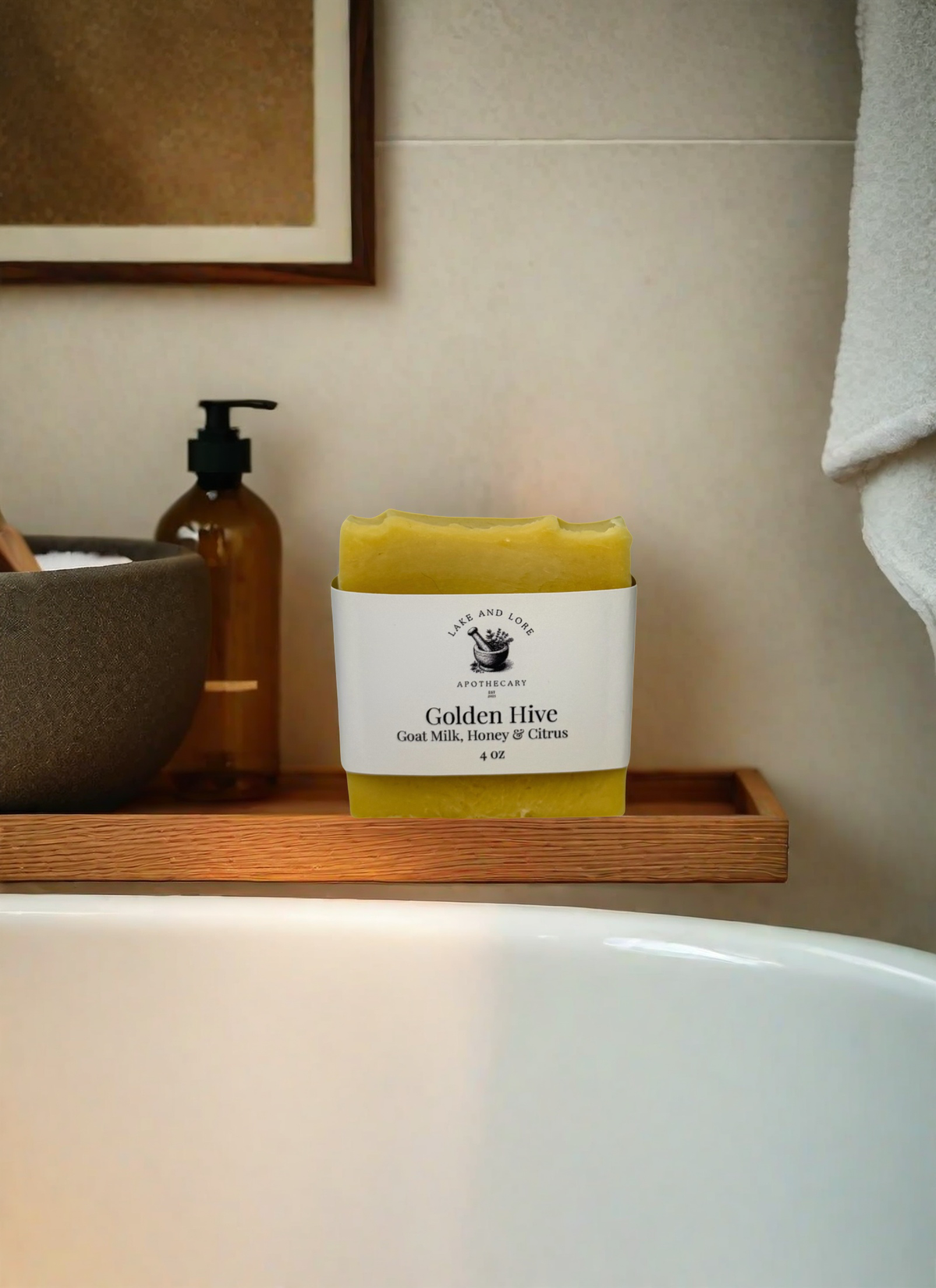 Golden Hive Goat Milk, Honey and Citrus Soap